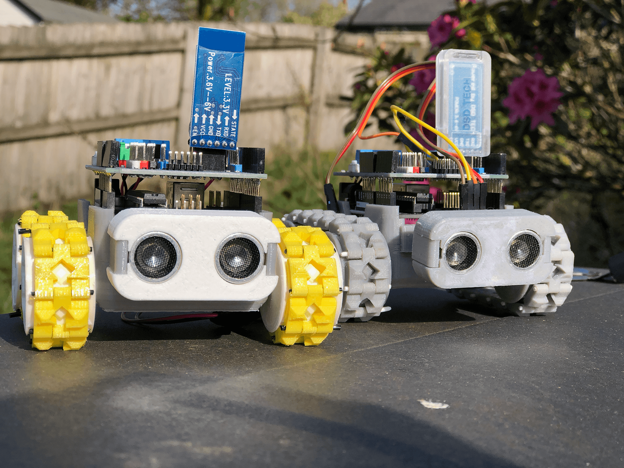 Two wheeled robots