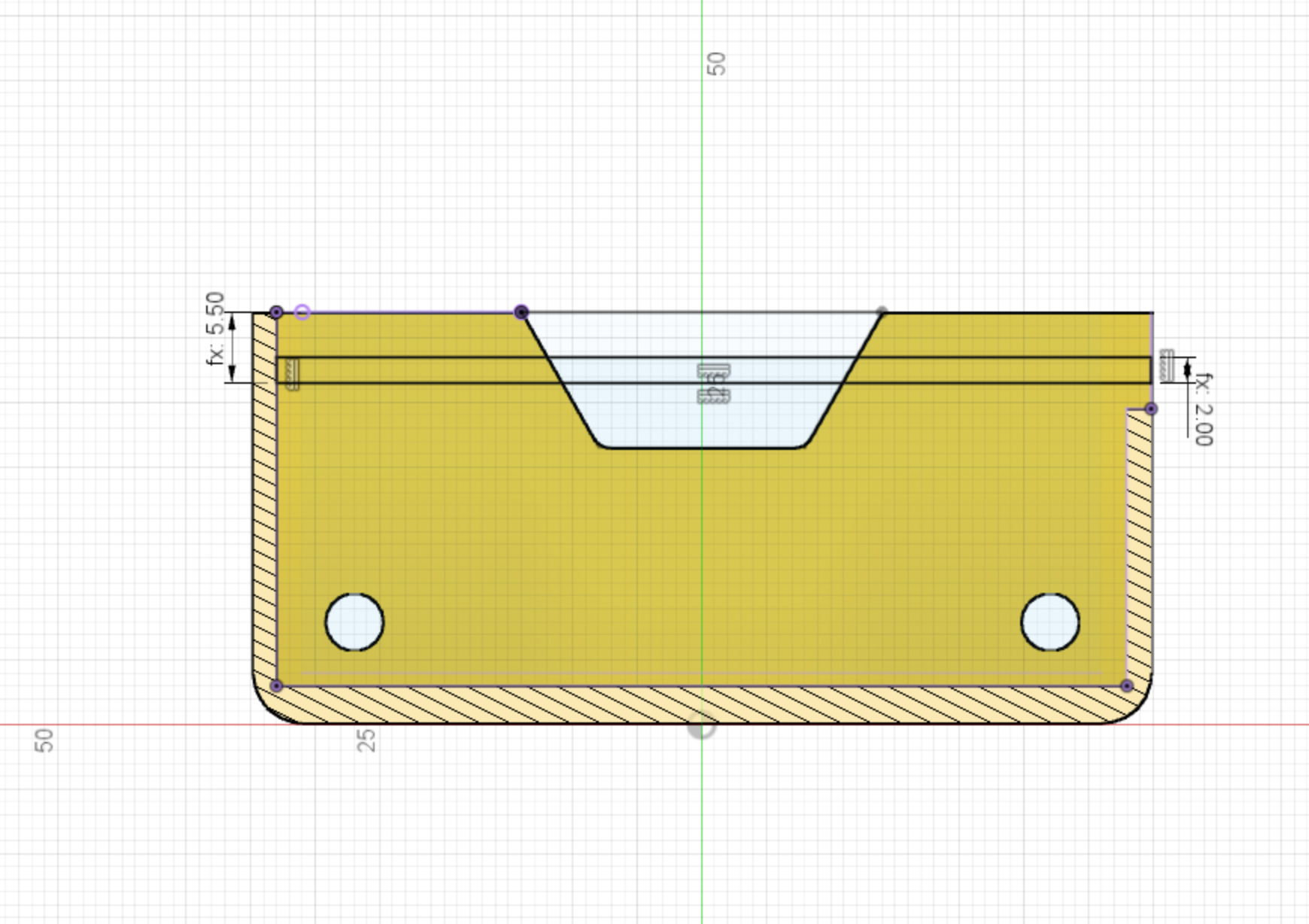 Chassis Arduinio slot Cad Drawing