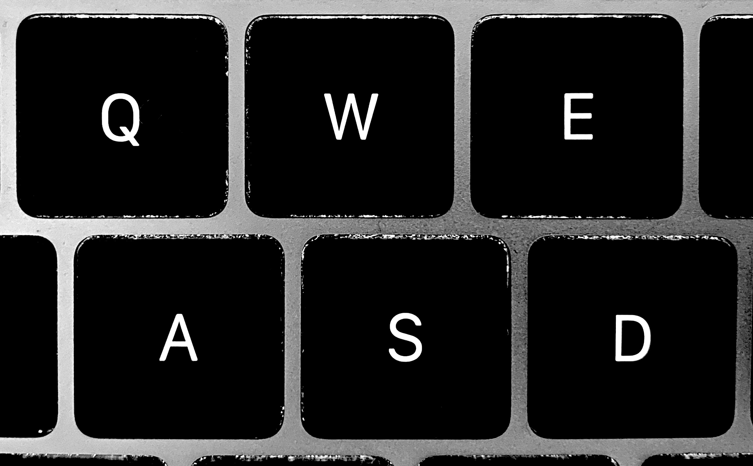 keyboard photo of the WASD keys