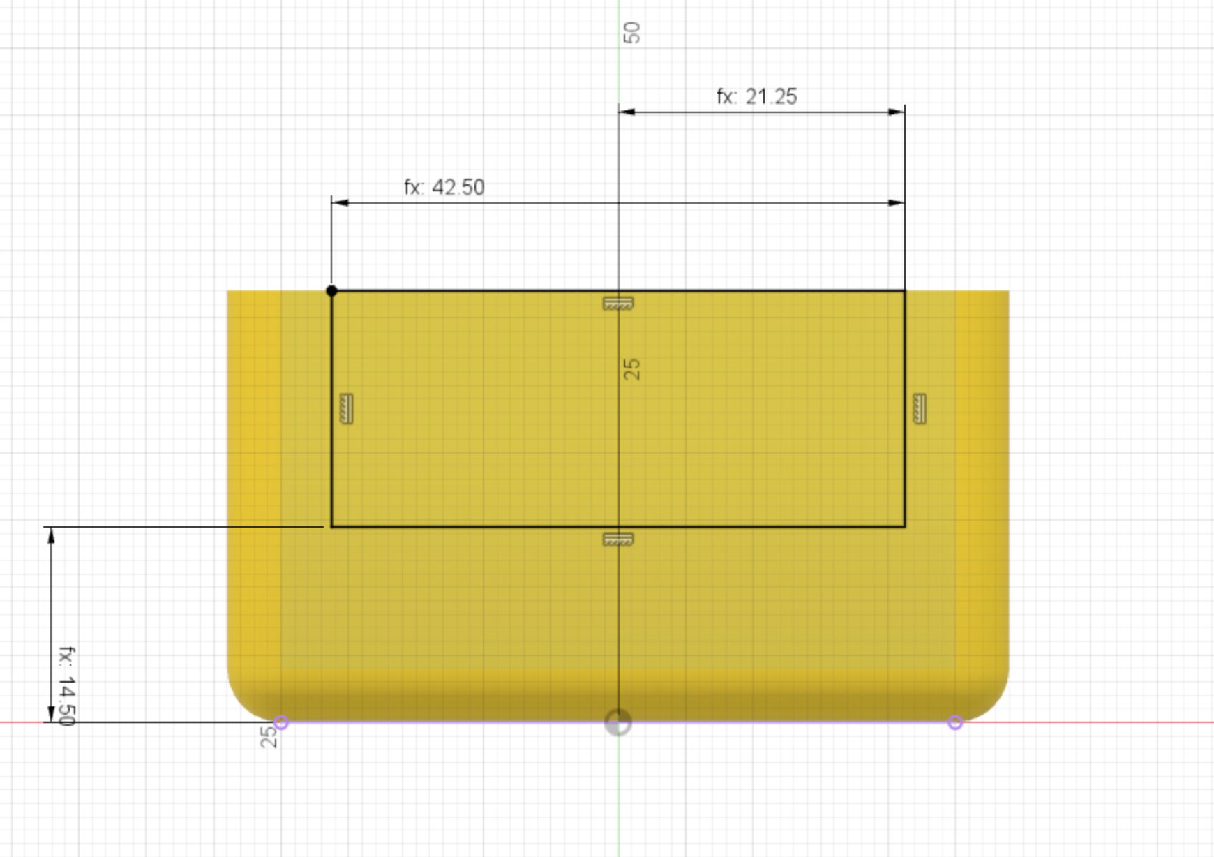 Chassis Back Cutout Cad Drawing