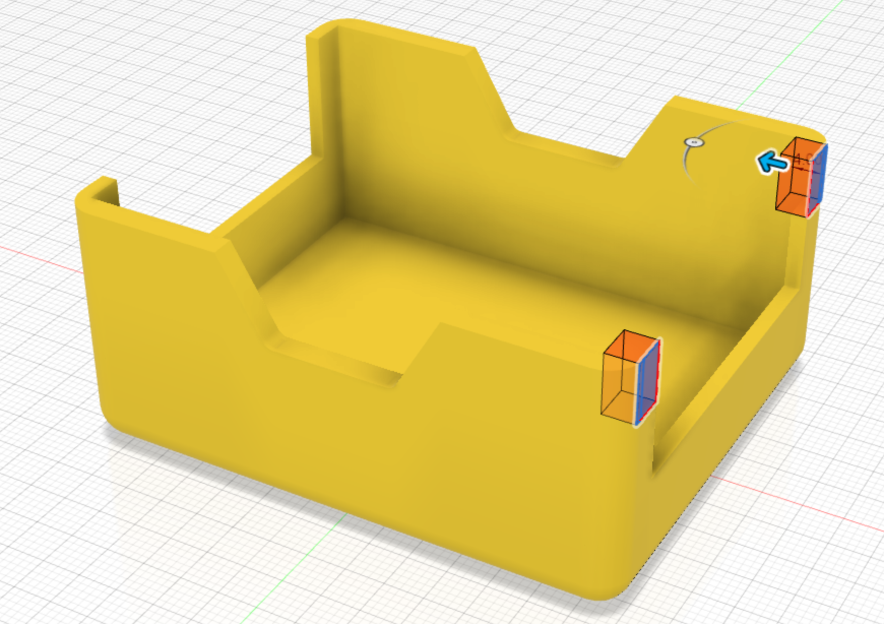 Chassis Back profile cut Cad Drawing