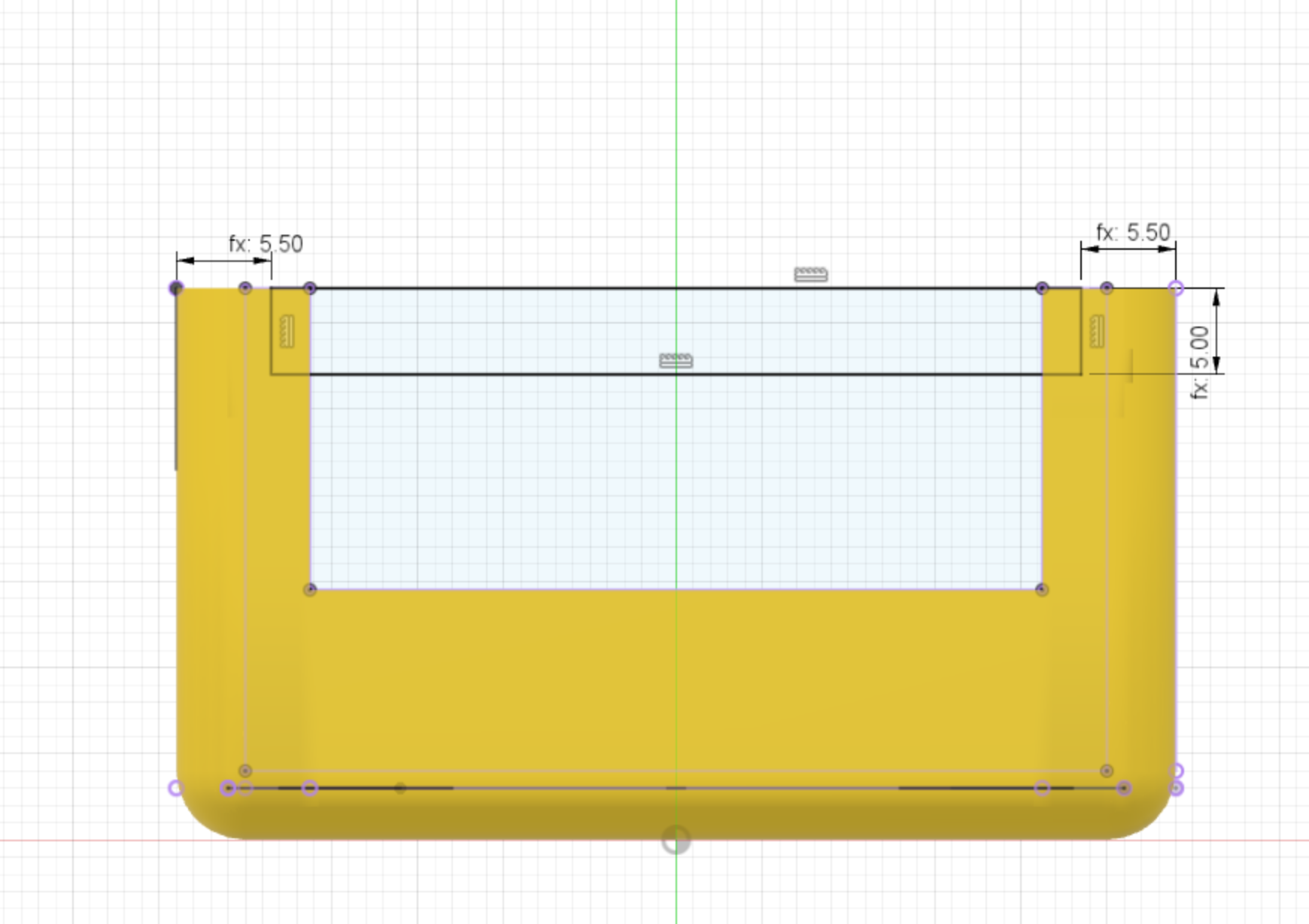 Chassis Front profile Cad Drawing