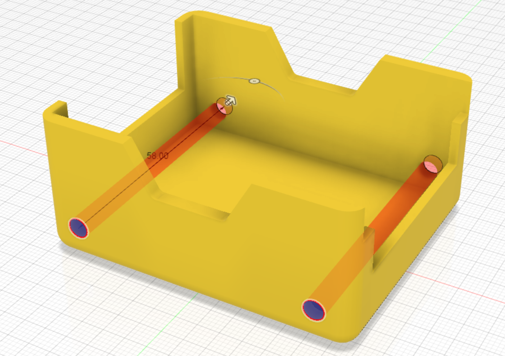 Chassis Wheel hole profile cut Cad Drawing