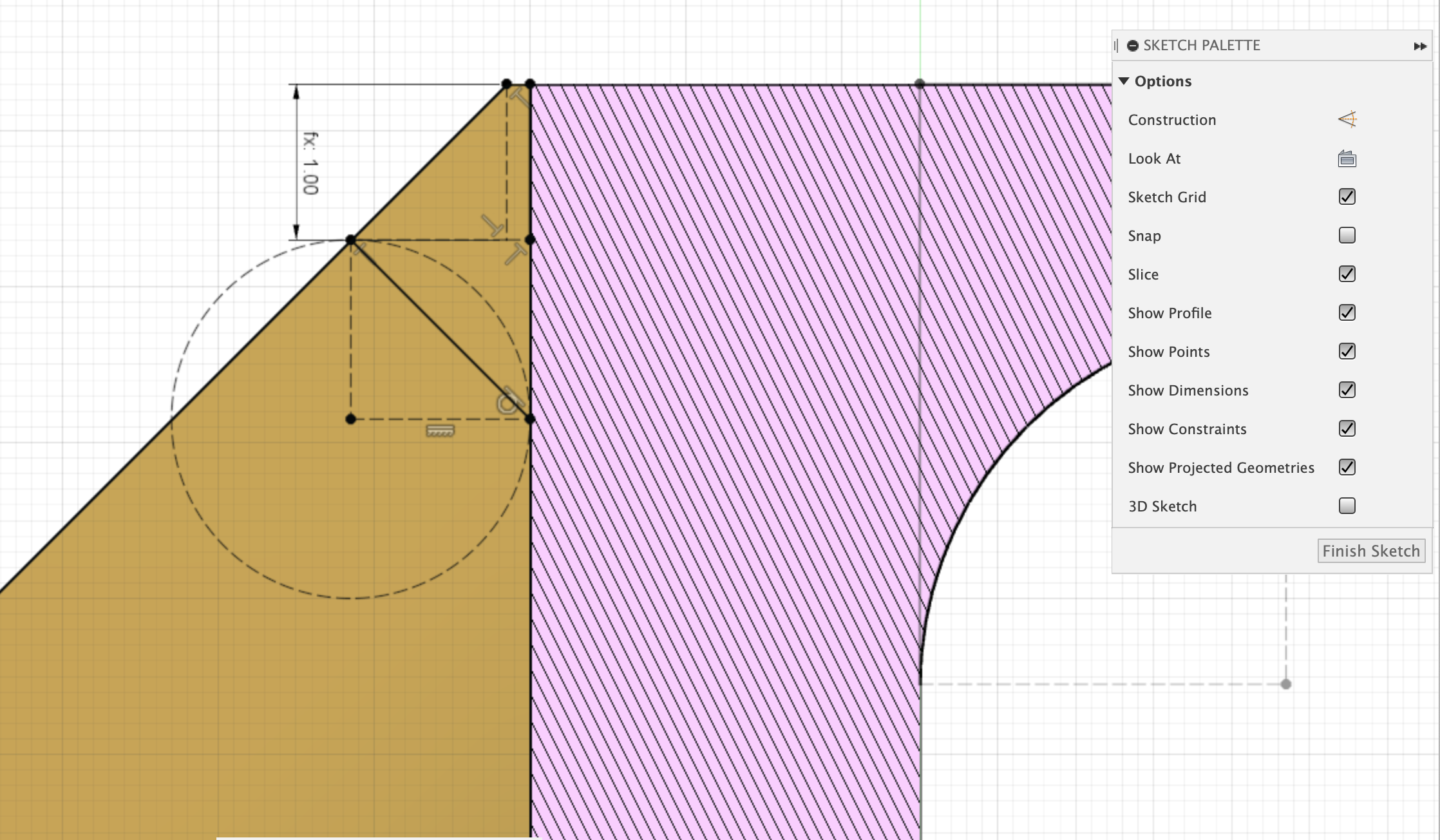 Front Chamfer Profile