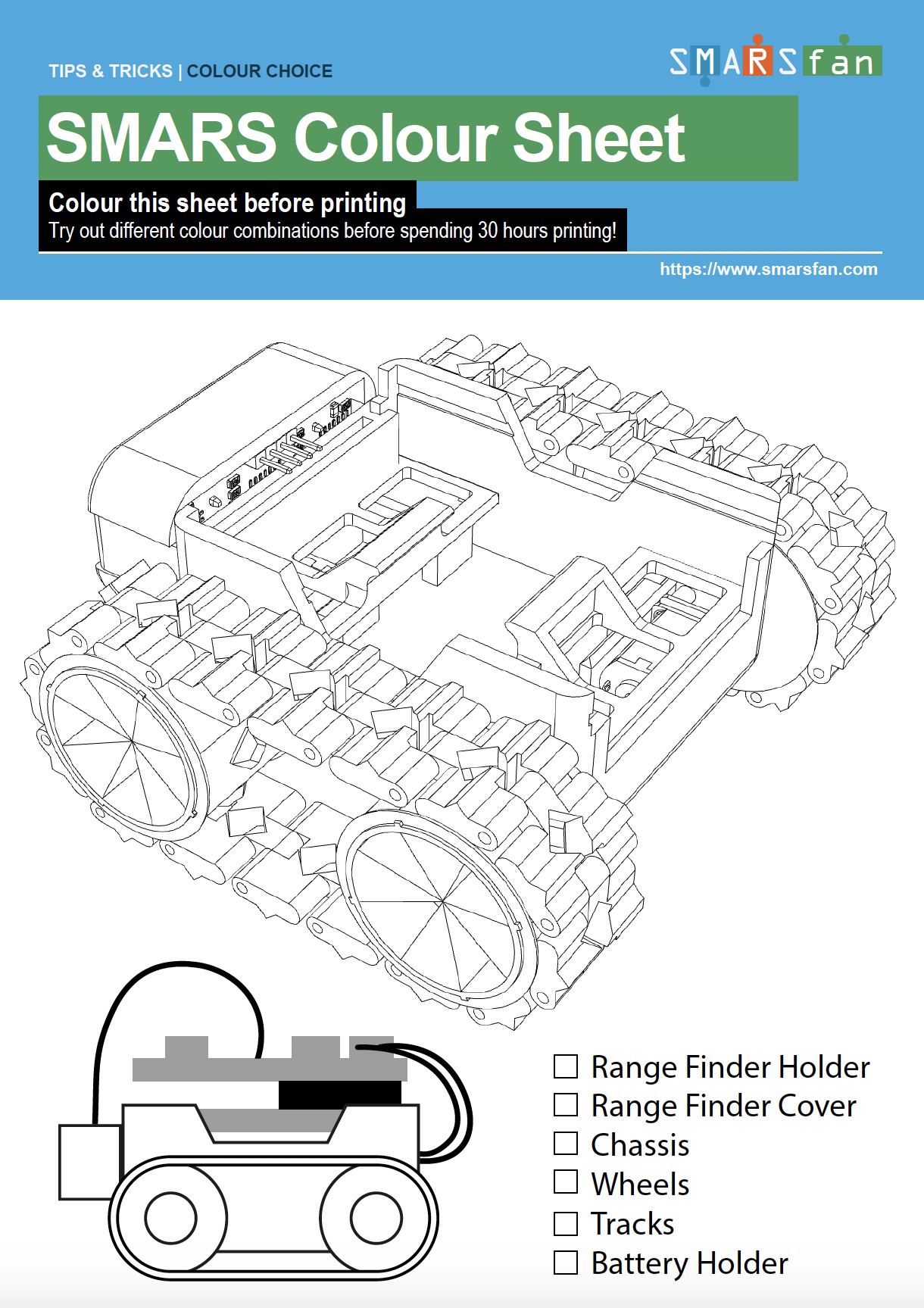 SMARS Colouring Sheet image